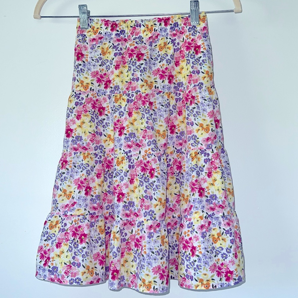 Gymboree Lined Floral Skirt